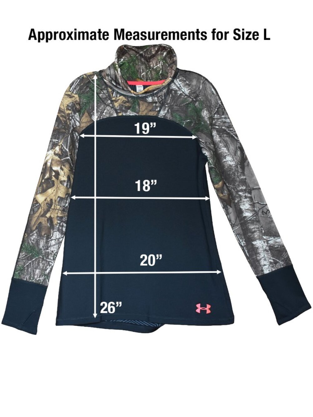 Under Armour Women's Sweatshirt Scent Control Turtleneck Compress Shirt Size L - Picture 5 of 5